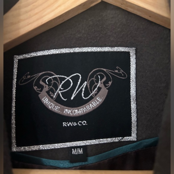 RW&Co Wool Gray Wrap Coat - Picture 2 of 3